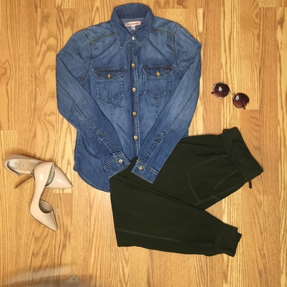 XS Juicy Couture Denim Shirt - Picture 5 of 9